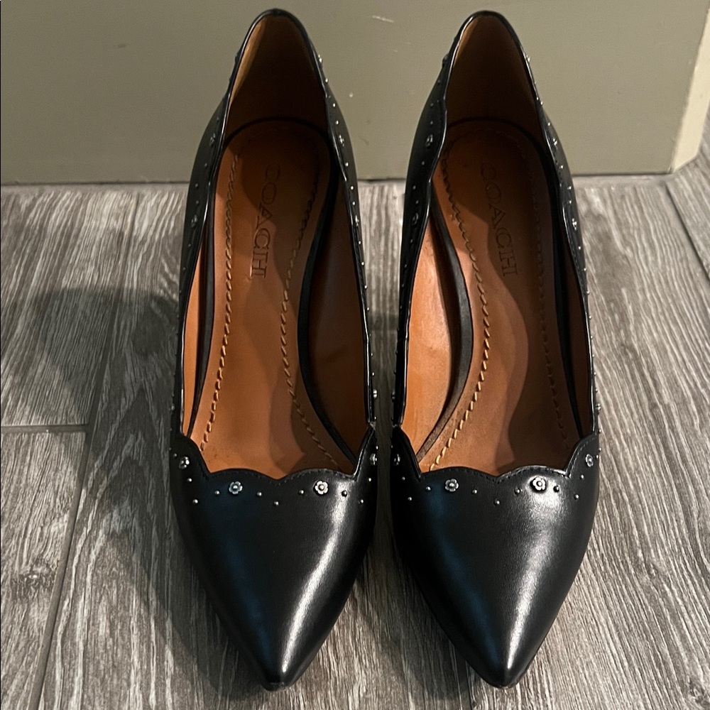 Coach Black Heels